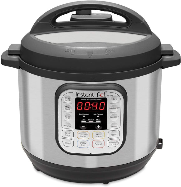 Instant Pot Duo 7-in-1 Electric Pressure Cooker, Sterilizer, Slow Cooker, Rice Cooker, Steamer, Saute, Yogurt Maker, and Warmer, 8 Quart, 14 One-Touch Programs