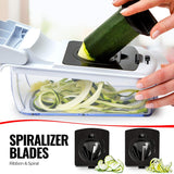 Fullstar Vegetable Chopper Onion Chopper Dicer - Peeler Food Chopper Salad Chopper Vegetable Cutter Vegetable Spiralizer Vegetable Slicer Zoodle Maker Lemon Squeezer Egg Separator Egg Slicer